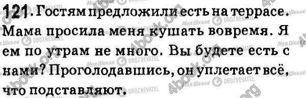 ГДЗ Російська мова 7 клас сторінка 121